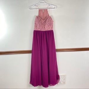 Christina Wu mauve sangria gown size 16